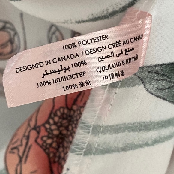 NEW La Vie En Rose Pink White and Green Floral Tank Top With Removable Straps S - Picture 9 of 9